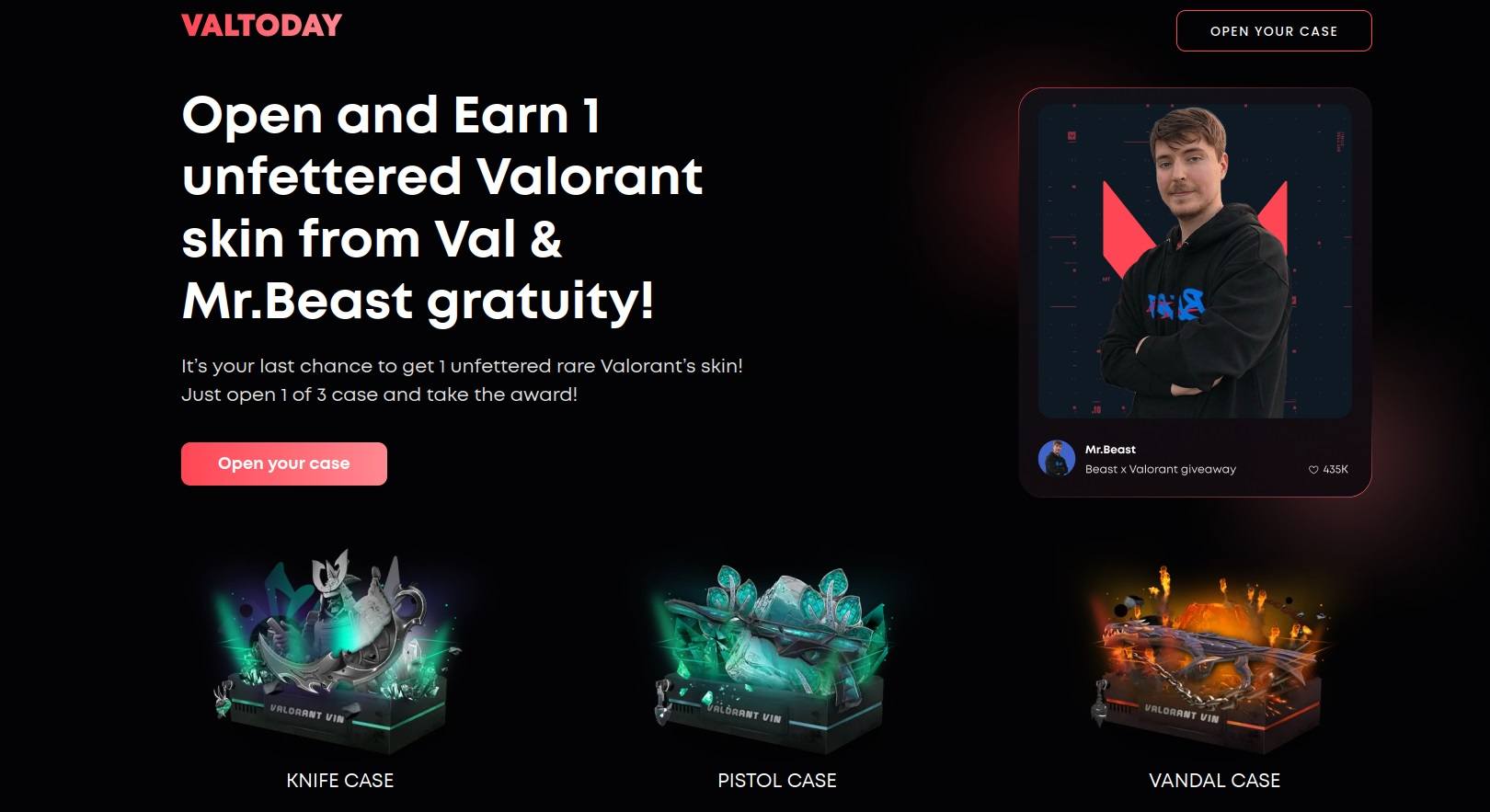 how-scammers-attack-young-gamers-01 ربما ليست لدى MrBeast وصانعي Valorant أي فكرة عن تعاونهم في منح الأشكال على موقع ويب احتيال