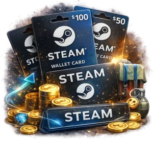 بطاقات شحن ستيم (Steam Gift Cards)